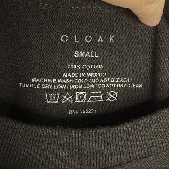 Cloak Occultis Aperta Black T-Shirt With Purple Graphic Print, S - Picture 7 of 7